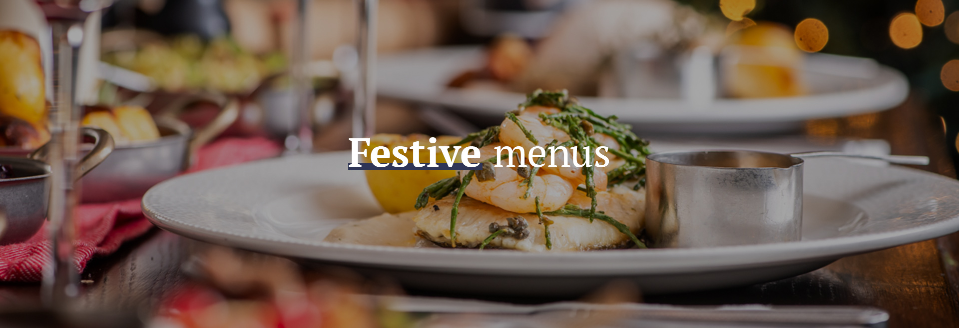 Festive Christmas Menu at The Drapers Arms 