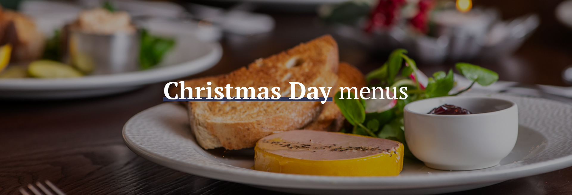 Christmas Day Menu at The Drapers Arms
