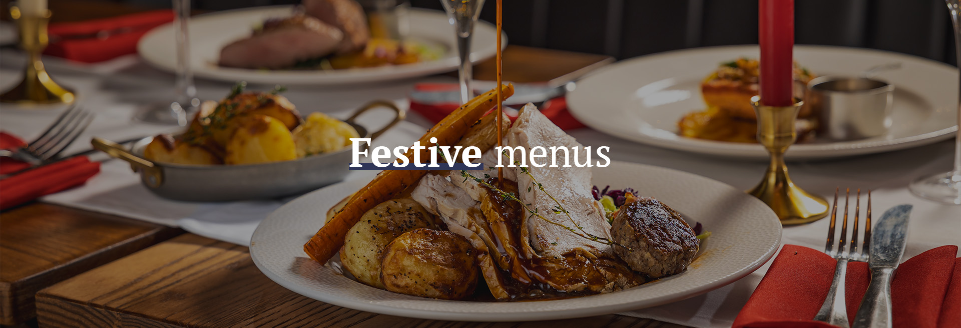 Christmas menu at The Drapers Arms