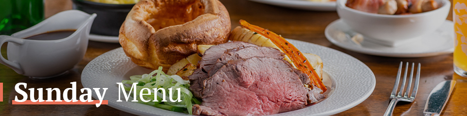 Sunday Menu at The Drapers Arms